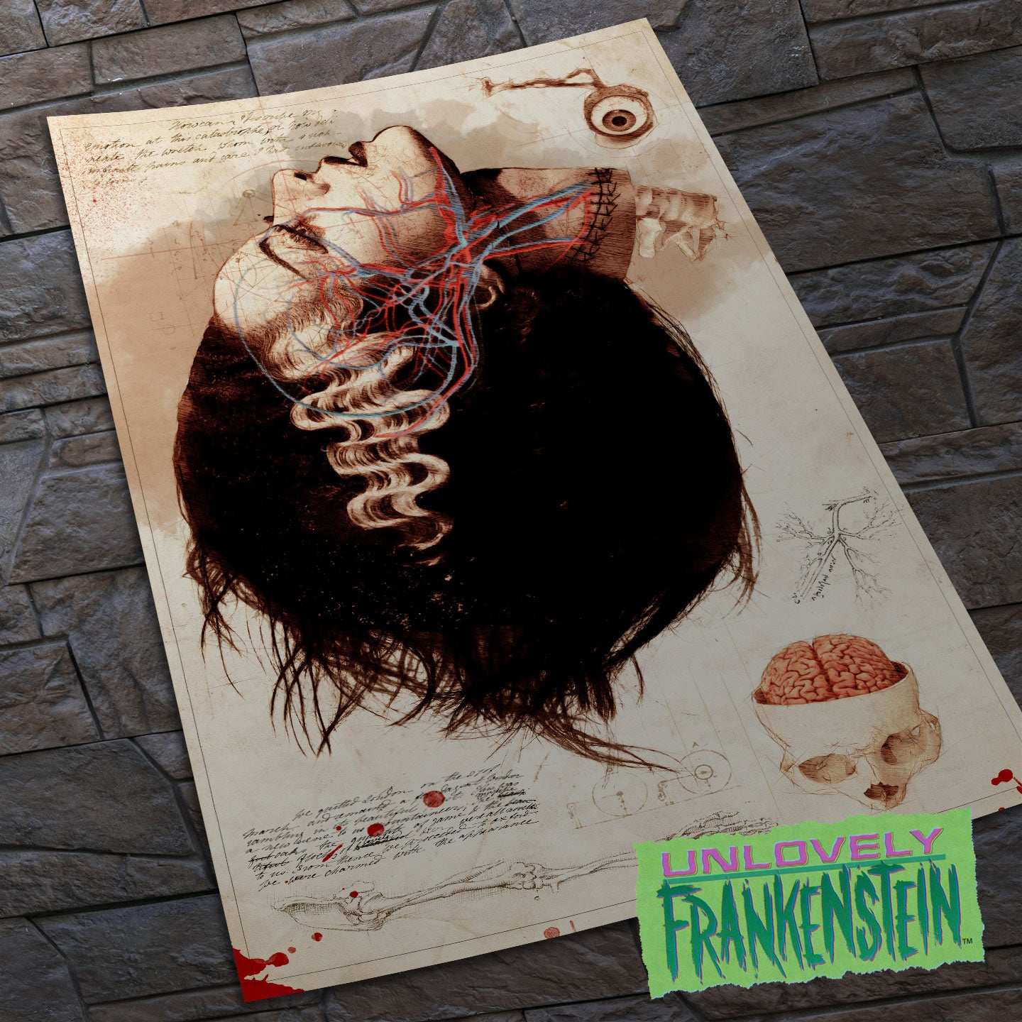 Bride of Frankenstein, Ethically Gray Anatomy poster | 11x17 Art Print