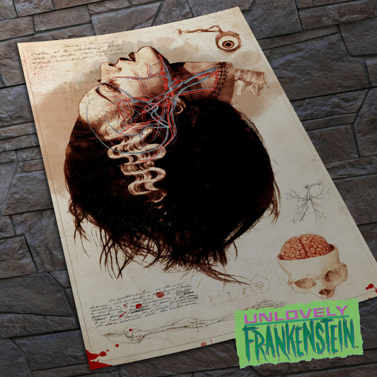 Bride of Frankenstein, Ethically Gray Anatomy poster | 11x17 Art Print