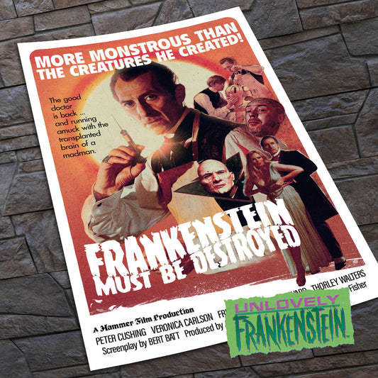 Frankenstein Must Be Destroyed | 11x17 Art Print