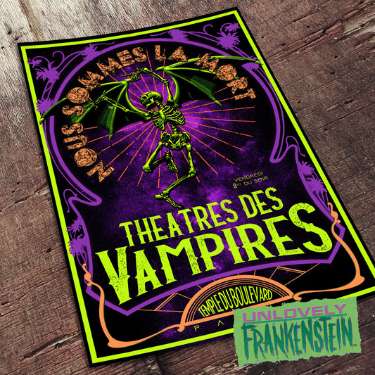 Théâtre des Vampires art nouveau poster | 11x17 Art Print