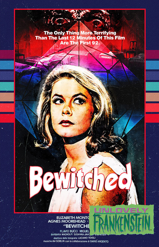 Bewitched + Dario Argento mashup movie poster | 11x17 Art Print