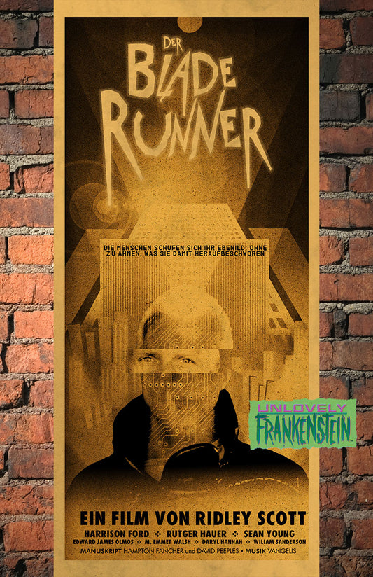 Blade Runner Art Deco Poster | 11x25 Art Print