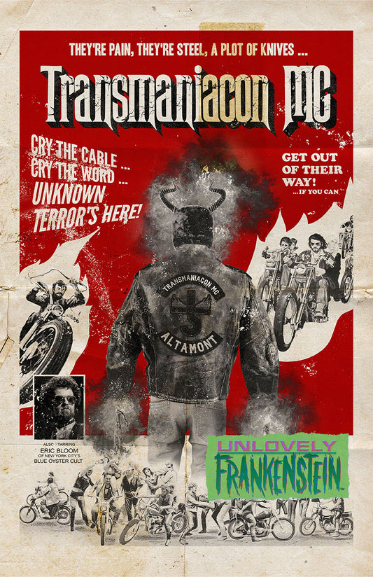 Transmaniacon MC: Blue Oyster Cult grindhouse movie poster | 11x17 Art Print