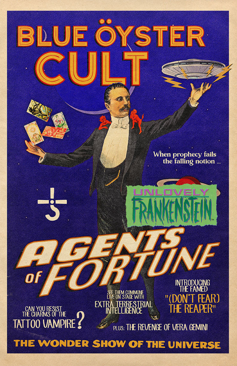Blue Oyster Cult "Agents of Fortune" magic poster | 11x17 Art Print