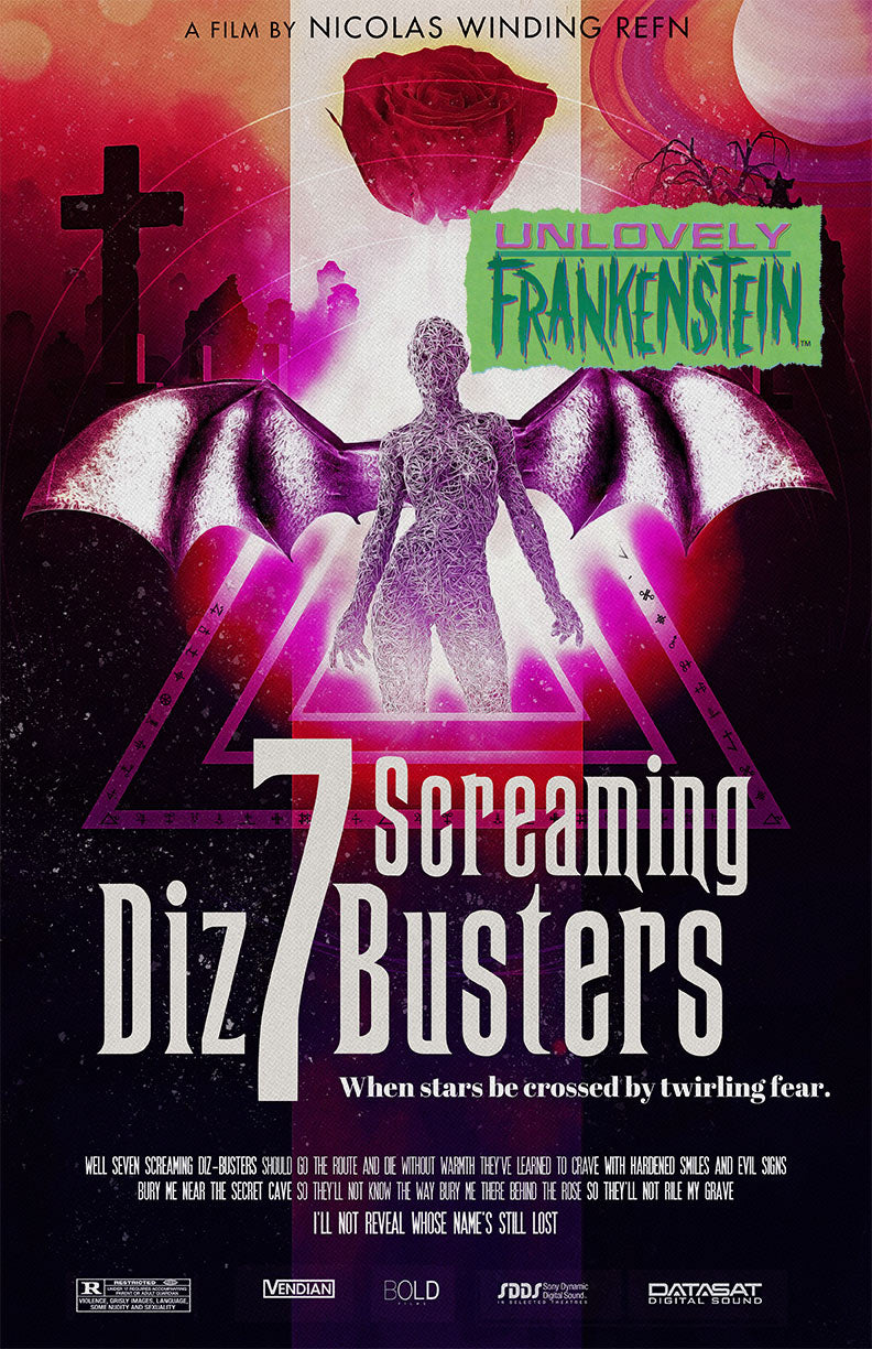 7 Screaming Diz-Busters faux movie poster | 11x17 Art Print