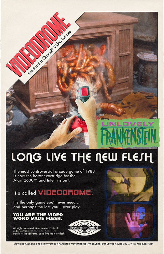 Videodrome video game, Atari,Intellivision comic book ad | 11x17 Art Print