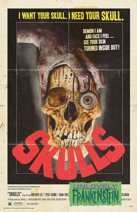 Skulls, Misfits typography print | 11x17 Art Print