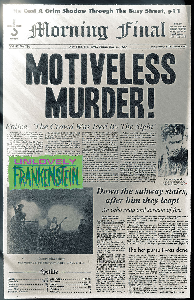 Blue Oyster Cult: Morning Final newsprint poster | 11x17 Art Print