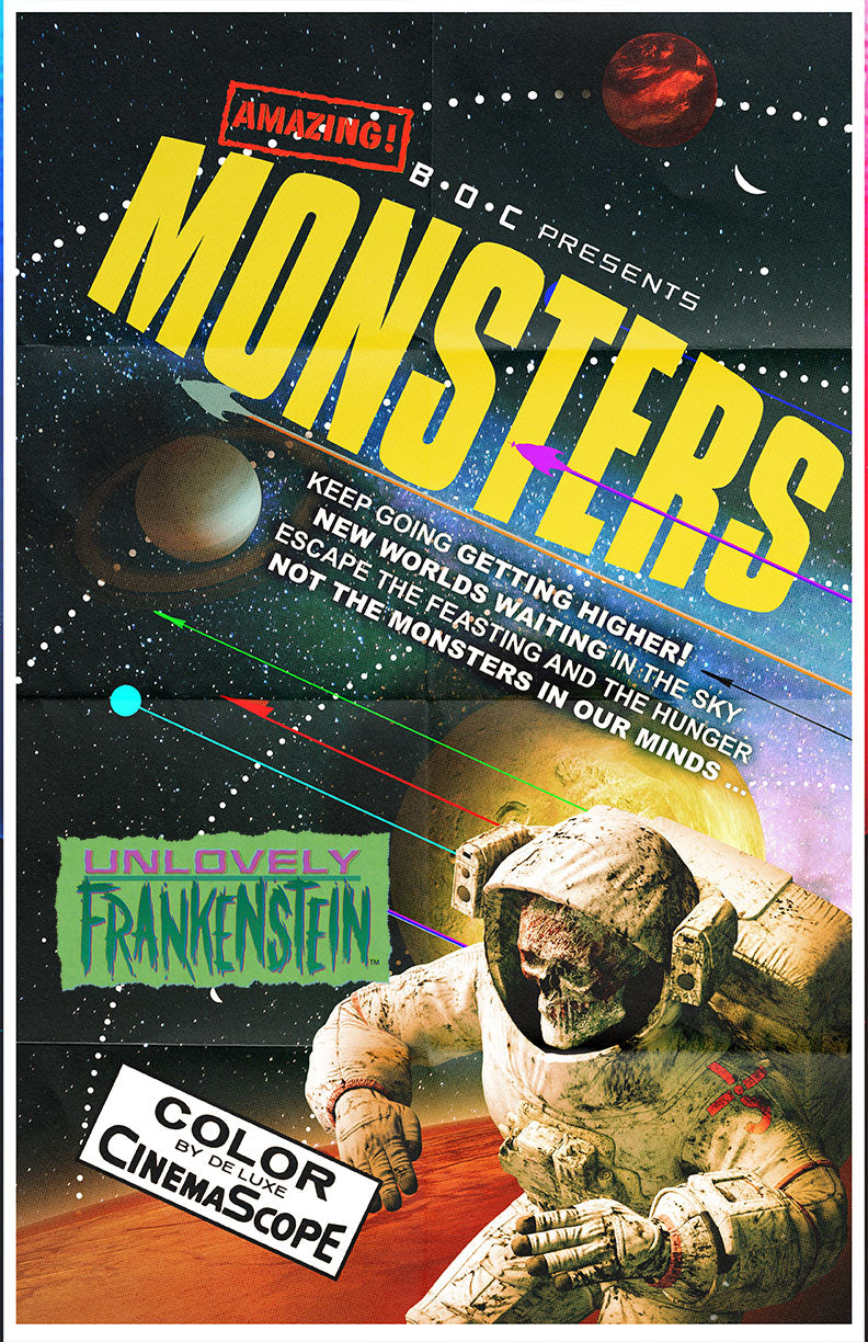 Blue Oyster Cult: Monsters retro sci-fi movie poster | 11x17 Art Print