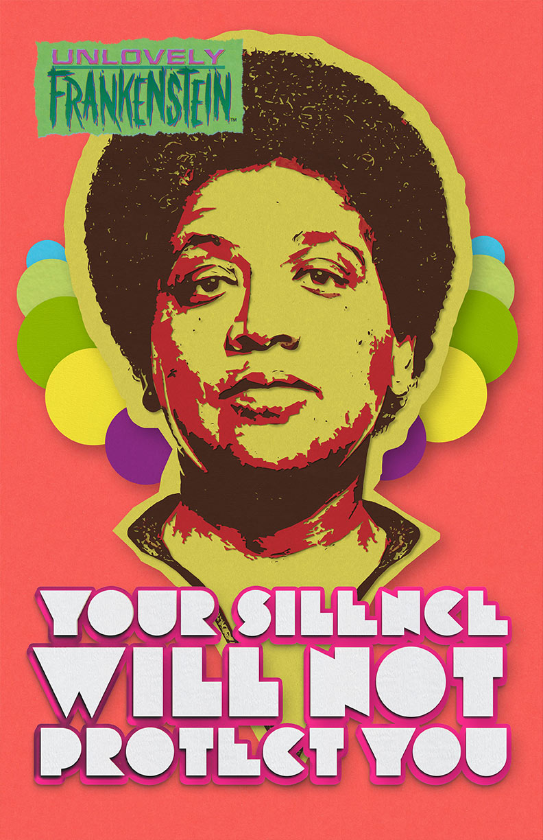 Audre Lorde: Your Silence Will Not Protect You, papercraft print | 11x17 Art Print