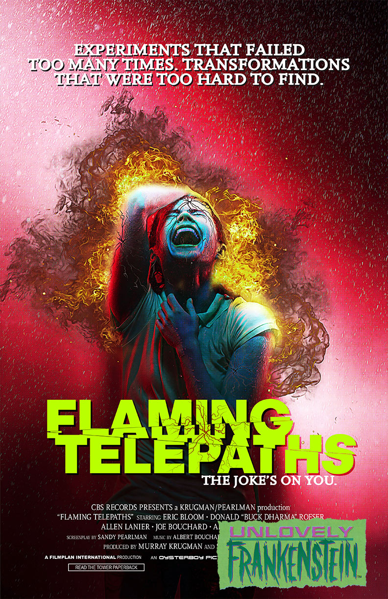Blue Oyster Cult, Flaming Telepaths movie poster homage | 11x17 Art Print