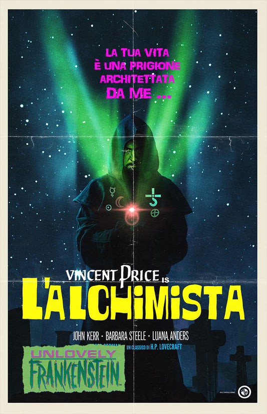 The Alchemist, 1961 Italian poster, Vincent Price, H.P. Lovecraft, Blue Oyster Cult, Roger Corman | 11x17 Art Print