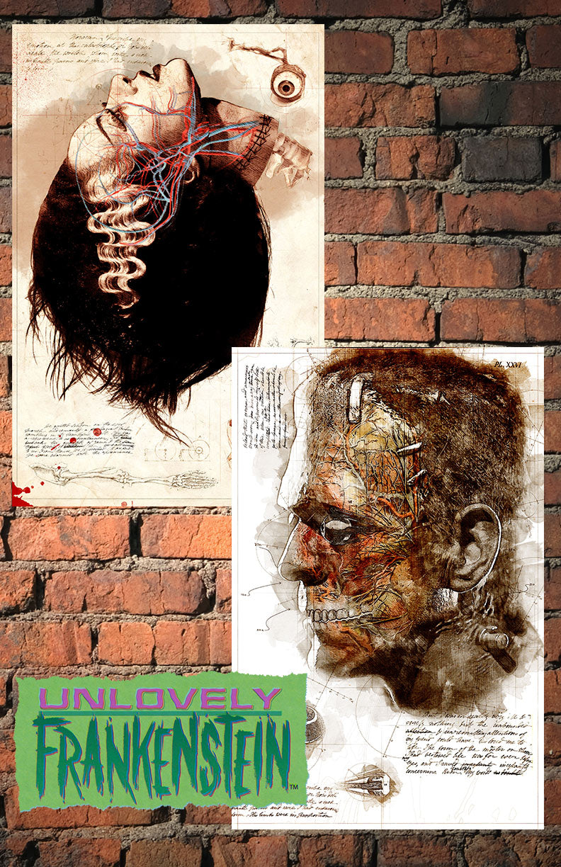 Unholy Matrimony: Bride of Frankenstein 2-print set | 11x17 Art Prints