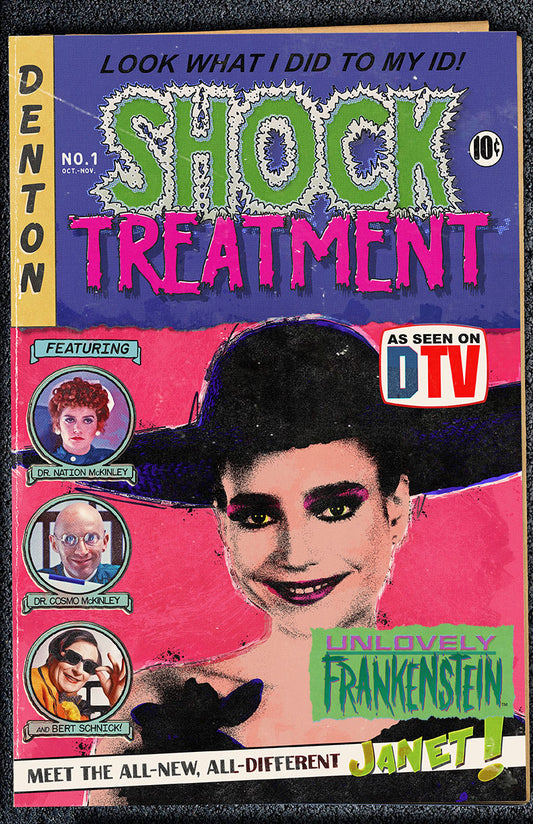 Shock Treatment 1981 retro-style comic poster | 11x17 Art Print