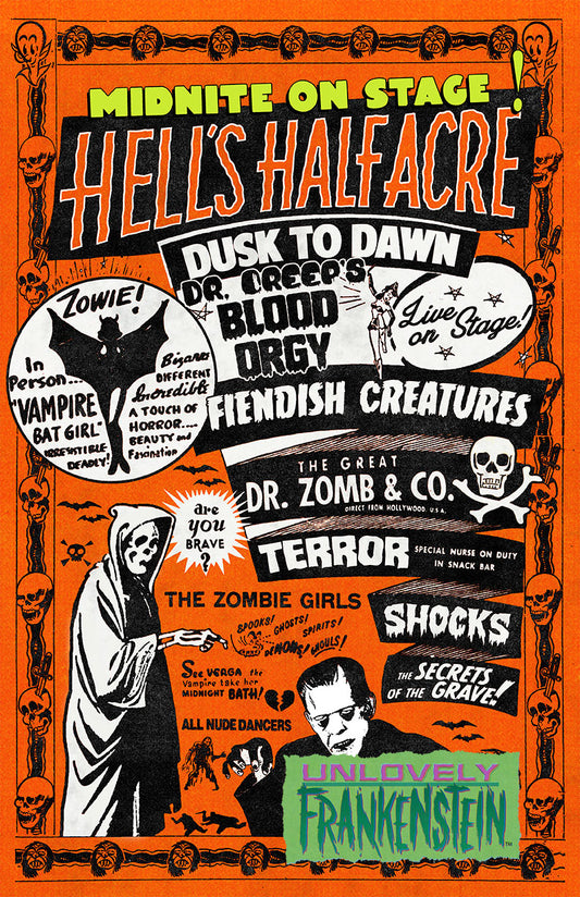 Spook Show Poster, Hell's Half Acre | 11x17 Art Print