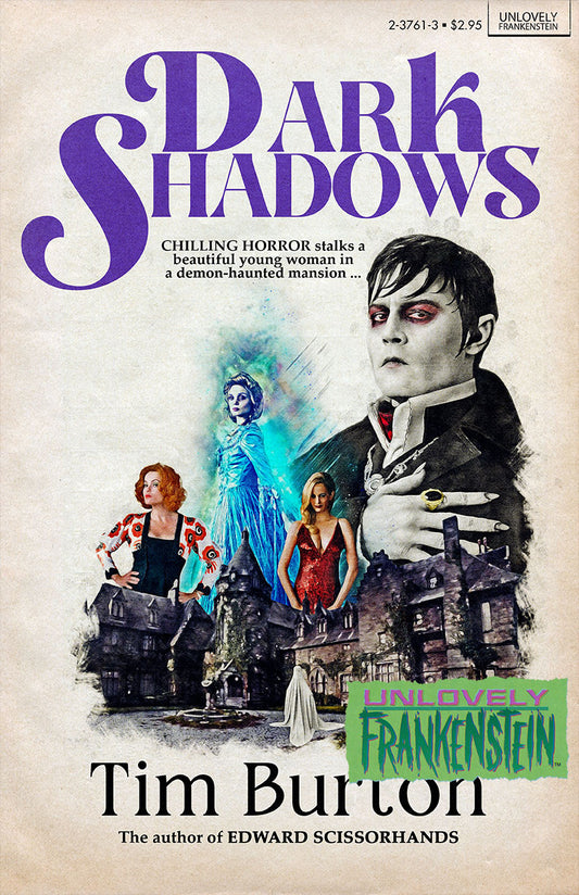 Tim Burton Book Club: Dark Shadows retro paperback poster | 11x17 Art Print