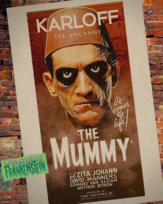 Boris Karloff as Ardeth Bey in The Mummy character poster | 11x17 Art Print