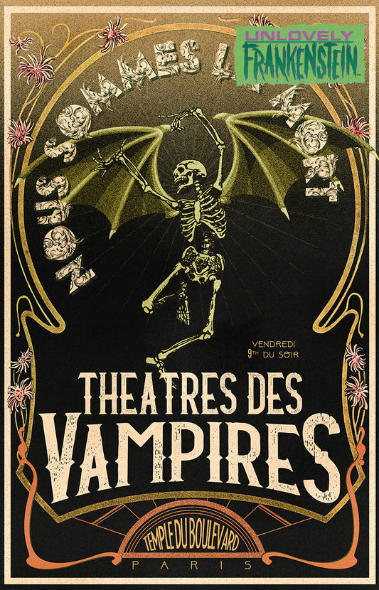 Théâtre des Vampires art nouveau poster | 18x28 Art Print