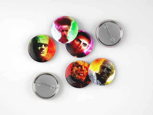 Classic Monsters Buttons!