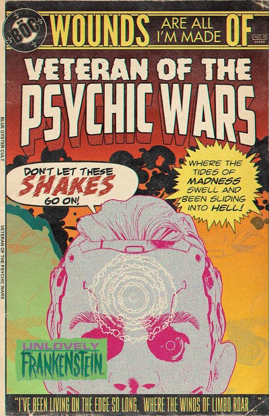 Veteran of the Psychic Wars comic-style poster | 11x17 Art Print