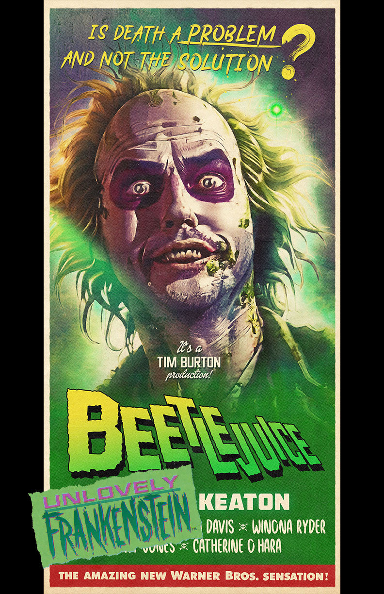 Michael Keaton as Beetlejuice | 11x22 Art Print