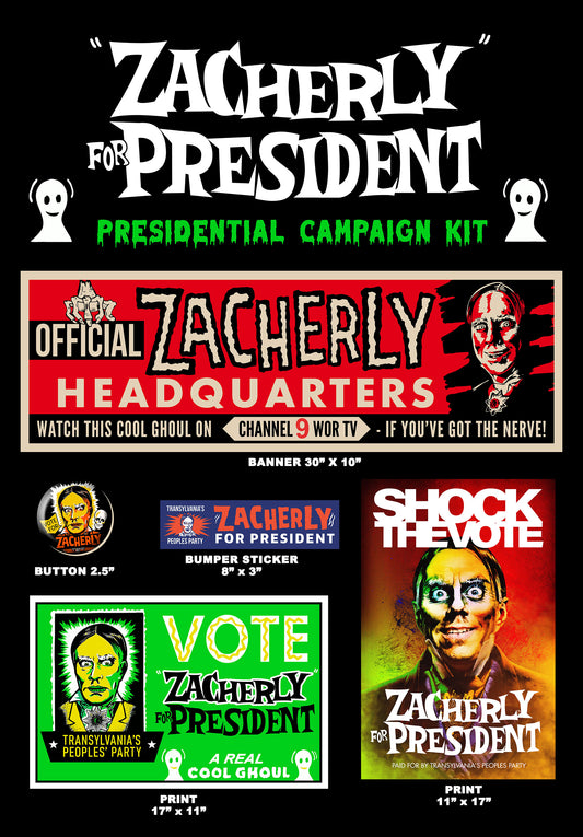 "Zacherly for President" Campaign Kit