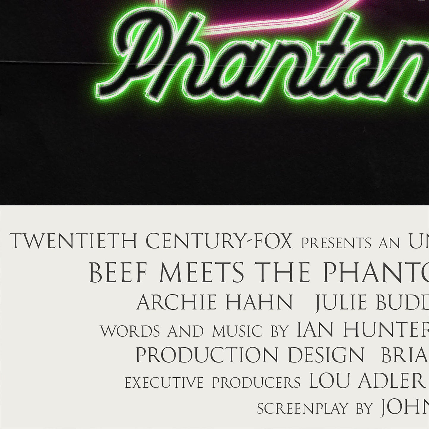 Phantom of the Paradise sequel: Beef Meets the Phantom of the Park | 11x17 Art Print