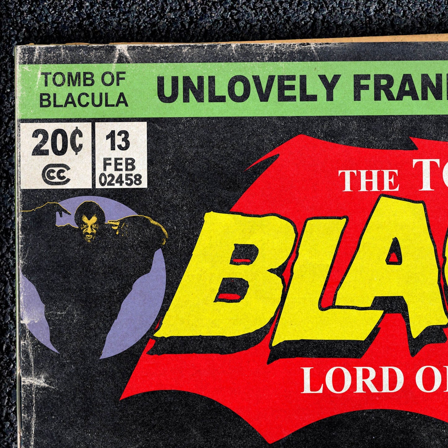 The Tomb of Blacula Fake Comic Cover | 11x17 Art Print