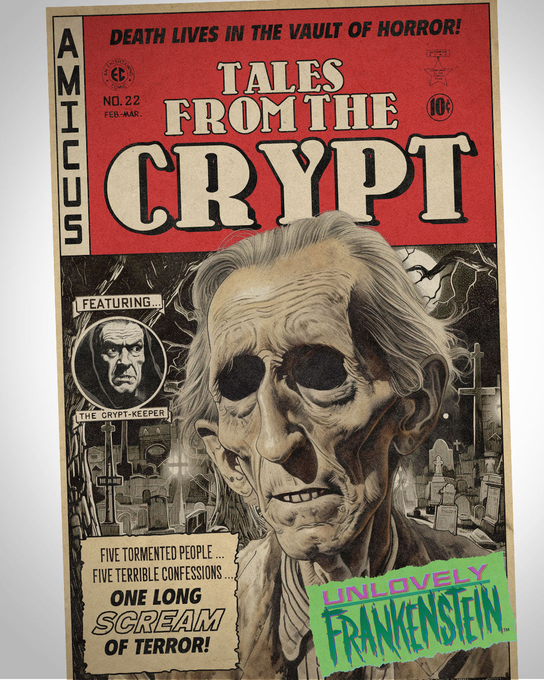 The Amicus "Tales from the Crypt" film as a comic  | 11x17 Art Print