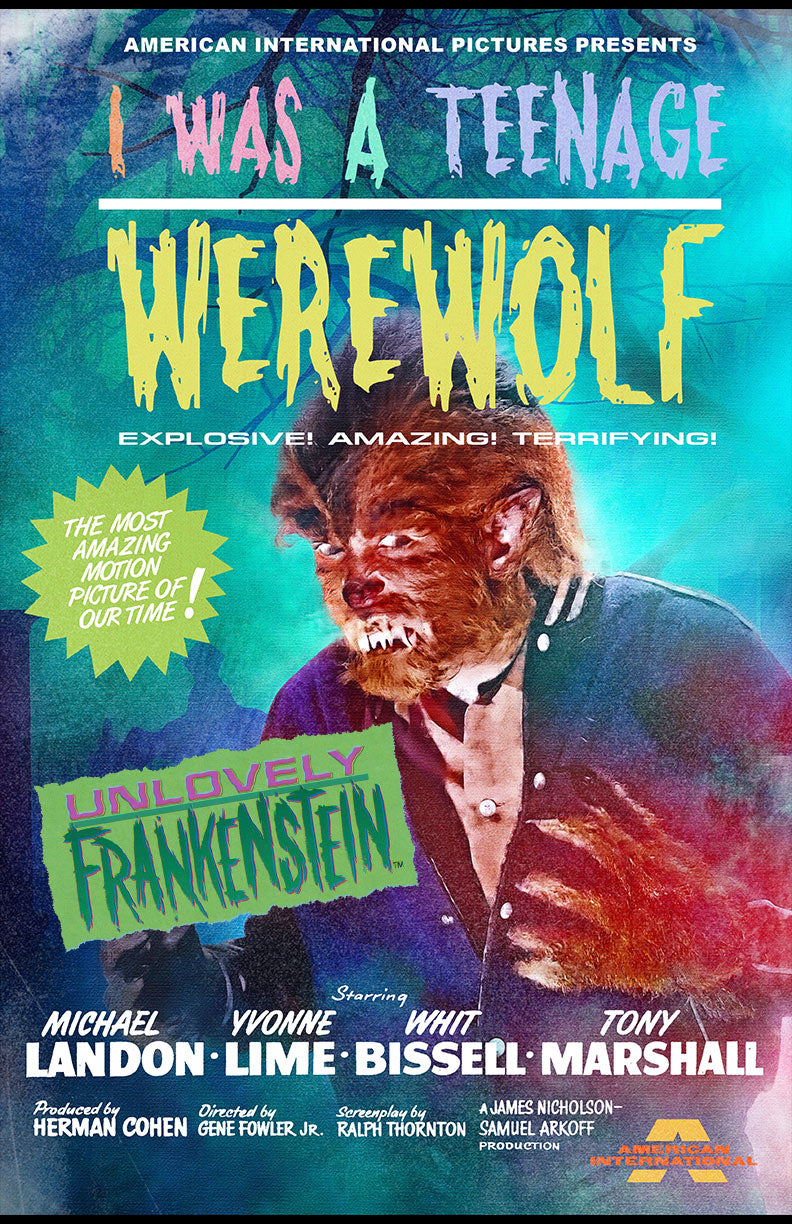 I Was a Teenage Werewolf, custom poster | 11x17 Art Print